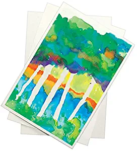 Sax Watercolor Paper Beginner Paper, 9 x 12 Inches, Natural White, Pack of 100 - 408400