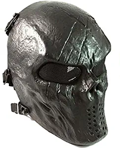 ATAIRSOFT Airsoft Paintball Hockey Cosplay Metal Mesh Eye BB Protect Full Face Mask