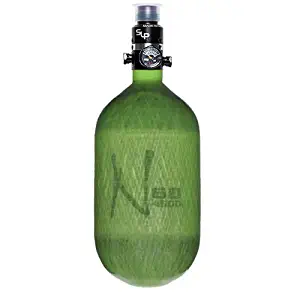 Ninja Carbon Fiber HPA Tank - PRO V2 SLP REG - 68/4500 - Translucent Lime