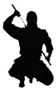 Ninja Cell Phone Sticker Mobile Many Colors Truck Car Decal Vinyl Bumper Sticker Sticks to Any Surface 5"