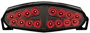 Integrated Sequential LED Tail Lights Smoke Lens for 2009-2011 Kawasaki Ninja 650R & ER-6n