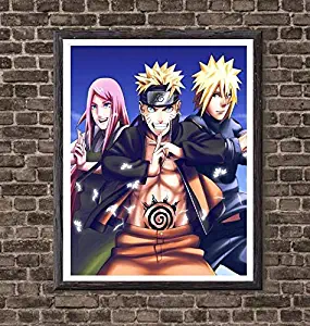 Naruto Shippuden Legend of Ninja Family Children Gift Wall Decor Canvas Art Print,8 x 10 Inches,No Frame