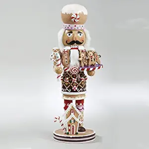 Kurt Adler 16-InchWooden Gingerbread Christmas Nutcracker