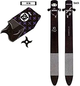 Ninja One Design Black & Red Ink 2-Color Ball Pen and a Star Eraser