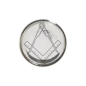 Silver Masonic Logo without G Novelty Fridge Magnet