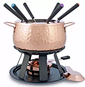 Swissmar F66915 11-Piece Biel Meat Fondue Set, Copper