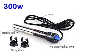 Karen Low 300w Stainless Steel Adjustable Submersible Heater for 40 to 80 Gallon Aquarium Fish Reptiles