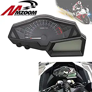 |Instruments|Motorcycle Black Dashboard Speedometer Tachometer for KAWASAKI NINJA 300 EX300A 2013 2014 2015 Racing Motocross Speedometer|by ATUKI|