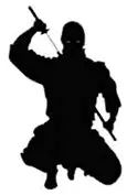 Ninja Cell Phone Sticker Mobile Many Colors Truck Car Decal Vinyl Bumper Sticker Sticks to Any Surface 5"