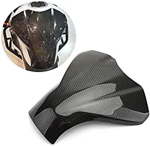 Bruce & Shark Guard Tank Front Cover Pure Carbon Fiber for K-A-W-A-S-A-K-I Ninja 250 400 2018 2019