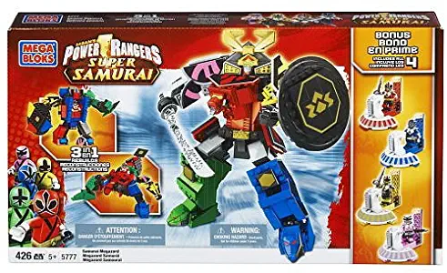 Mega Bloks Power Rangers Samurai Megazord with 4 Bonus Mega Mode Power Rangers