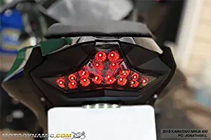 Kawasaki Ninja 400 Z400 2018 2019 Sequential LED Tail Light Smoked