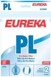 Eureka Style PL Pre-Motor Filter For 4700 Series Bagged Uprights. 2 in-a-pack.