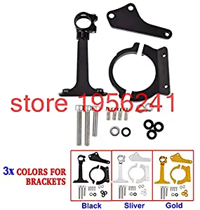 Alina-Shops - Motorcycle Steering Damper Stabilizer Mounting Bracket Kits For Kawasaki ER-6N ER-6F Ninja 650R 2006 2007 2008 ER6N ER6F