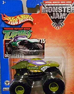 2003 TEENAGE MUTANT NINJA TURTLES (PURPLE MASK DONATELLO) #15 Hot Wheels Monster Jam 1:64 scale (3 inch) die cast truck