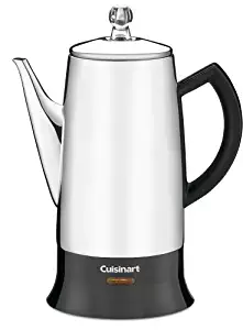 Cuisinart PRC-12 Classic 12-Cup Stainless-Steel Percolator, Black/Stainless