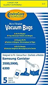 Bissell Revolution 6700 Series Canister Vacuum Paper Bags 5 Pk - 6032000, 212