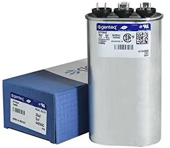 53H27-35 + 5 uf MFD 440 Volt VAC - Lennox Oval Dual Run Capacitor Upgrade