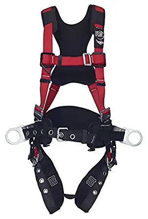 3M Protecta Pro 1191434 Fall Arrest Kit with Back/Side D-Rings, Shoulder/Hip/Leg Padding, Pass Thru Buckle Chest and Tongue Buckle Legs, X-Large