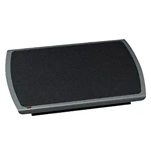 DaddyDo 3m Ergonomic Adjustable Footrest - Non-Skid - 4.75" Adjustment - Tilt - 22" X 14" X 4.75" - Charcoal, Black - Encore Fr530cb
