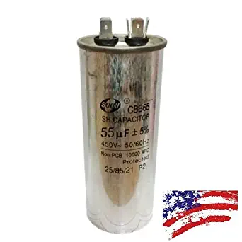 US CBB65 450VAC 55uF Motor Capacitor Air Conditioner Compressor Start Capacitor