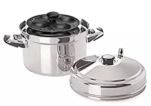 Tabakh IC-216 Stainless Steel Idli Cooker with Non-Stick 6-Rack Idly Stand, Makes 24 Idlis