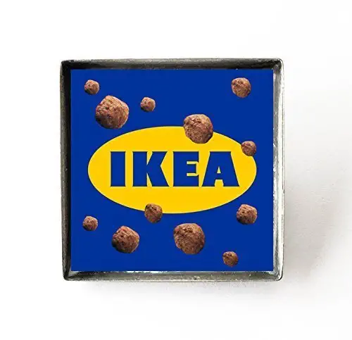 Ikea with Swedish Meatball Planets Pin