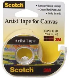 3M Bulk Buy (3-Pack) Scotch Artist Tape for Canvas .75 inch x 10 Yard FA2010