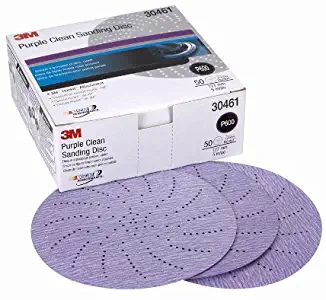 3M Hookit Purple Clean Sanding Disc, 30461, 5 in, P600, 50 discs per carton