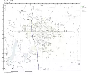 ZIP Code Wall Map of West Bend, WI ZIP Code Map Laminated