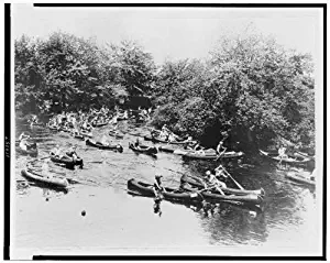 Photo: Howard Chapin,race,Omicron Delta Canoe Club 1910's