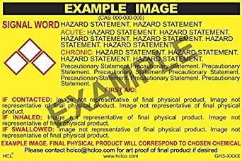 Mineral Spirits GHS Label - 2" x 3" (Pack of 25)