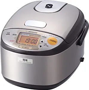 Zojirushi NP-GBC05XT Induction Heating System Rice Cooker and Warmer, 0.54 L, Stainless Dark Brown (Renewed)