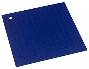 Lamson Big HotSpot Pot Holder/Counter Protector/Large Trivet, 11.5" x 11.5", Blue, Silicone