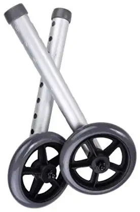 McKesson Universal Walker Wheels with Rear Glides