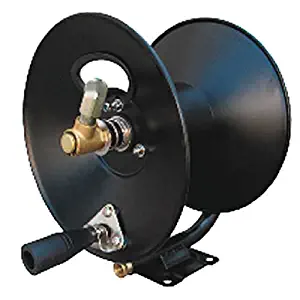 General Pump D30002 3/8" x 100' Steel Hose Reel with Swivel Arm and Mounting Bracket, 4000 PSI