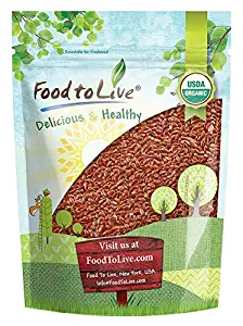 Organic Brown Flax Seeds, 2.5 Pounds — Whole Flaxseeds, Non-GMO, Kosher, Raw, Dried, Sproutable, Bulk