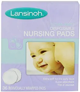 Lansinoh Ultra Soft Disposable Nursing Pads, 36 count - Pack of 6