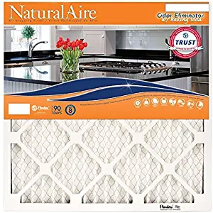 NaturalAire Odor Eliminator Air Filter with Baking Soda, MERV 8, 16 x 20 x 1-Inch, 4-Pack