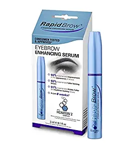 RapidBrow Eyebrow Enhancing Serum, 3ml /0.1 Fl Oz (2 Pack)