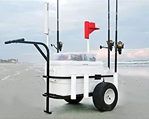 Sea Striker BRSC-DLX Beach Runner Deluxe Fishing Cart with Pneumatic Wheels