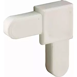 Prime-Line PL 14336 White Plastic, Mobile Home Screen Frame Corner, 1/4" x 5/8",(Pack of 20)