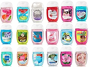 Bath and Body Works Anti-Bacterial Hand Gel 5-Pack PocketBac Sanitizers, Assorted Scents, 1 fl oz each