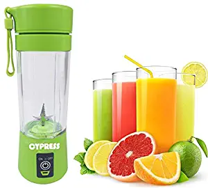 Cypress, Smart Portable USB Rechargeable Blender/Mixer Smoothie/Baby Food Mixing Machine Maximum Capacity 380 Milliliter, Best for Travel, Home and Personal Use (Green)