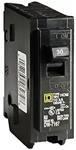 Square D by Schneider Electric HOM130CP Homeline 30 Amp Single-Pole Circuit Breaker