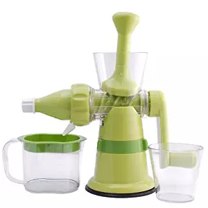 Chef's Star Manual Hand Crank Single Auger Juicer w/ Suction Base