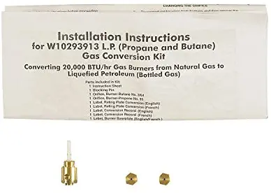 ForeverPRO W10606694A Lp Gas Conversion Kit for Whirlpool Dryer W10317689 8576846A W10293913 8576846