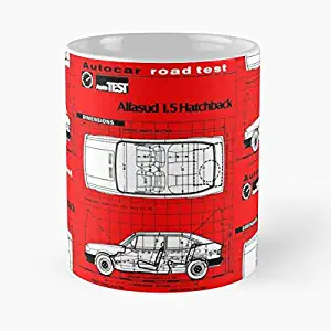 Alfa Romeo Alfasud Classic Mug - 11 Oz Large Funny Coffee Bluecet