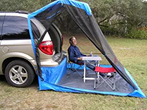 TailVeil Vehicle SUV Tent + Rainfly Super Easy and Fast Setup/Takedown Camp Bug Free