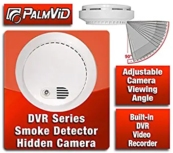 PalmVID DVR PRO Smoke Detector Hidden Camera Spy Camera with Adjustable View